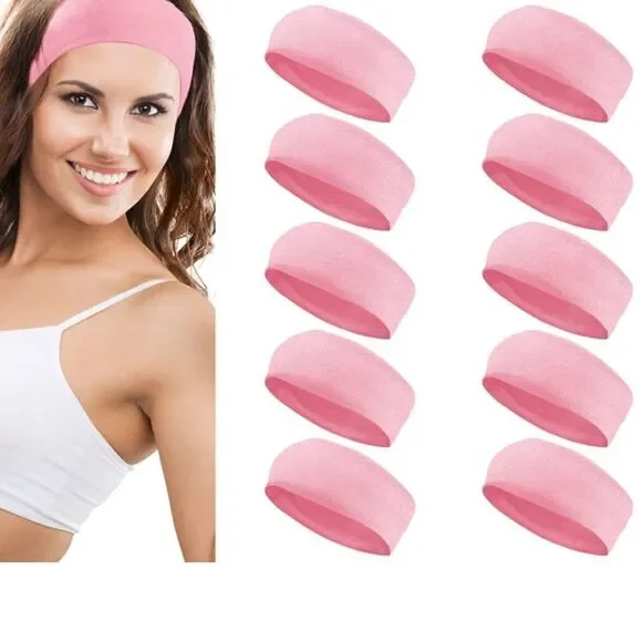 10 pc Headband Set Pink - Picture 3 of 5